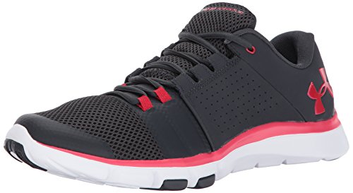Under Armour Herren UA Strive 7 Hallenschuhe, schwarz-rot