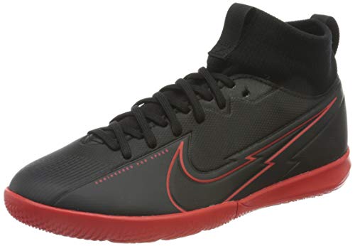 Nike Superfly 7 Academy IC Futsal-Schuhe, Black/Black-DK Smoke Grey