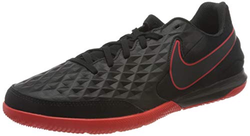 Nike Herren Legend 8 Academy IC Futsal-Schuhe, Black/DK Smoke Grey-Chile RED