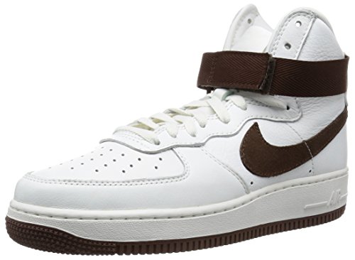 Nike Herren Air Force 1 HI Retro QS Handballschuhe, weiß braun