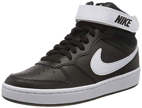 Nike Herren Court Borough MID 2 (GS) Basketballschuhe, schwarz