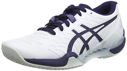 ASICS Damen Blast FF Handballschuhe, White/Peacoat