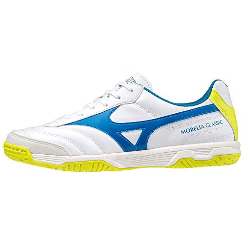 Mizuno Herren Morelia Sala Classic In Futsal-Schuhe, Weiß-Mykonosblau