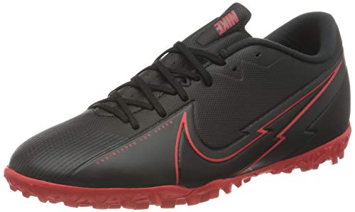 Nike Unisex Vapor 13 Academy TF Fußballschuhe Halle, rot-schwarz