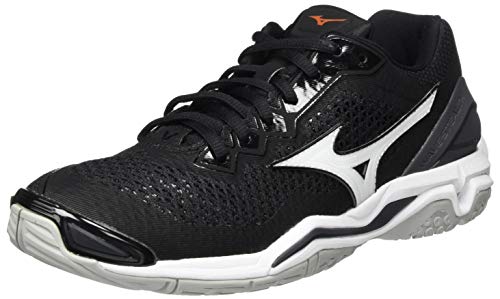Mizuno Unisex-Erwachsene Wave Stealth V Hallenschuhe, Schwarz/Weiß