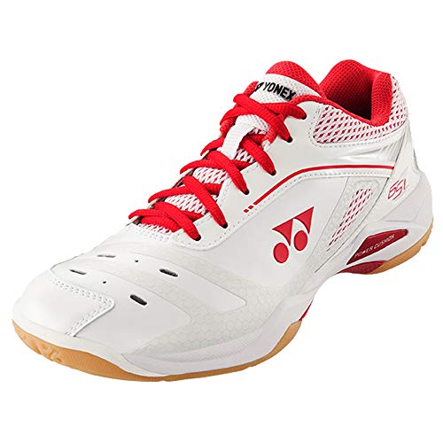 YONEX Damen Badmintonschuhe 65Z weiß und hochrot