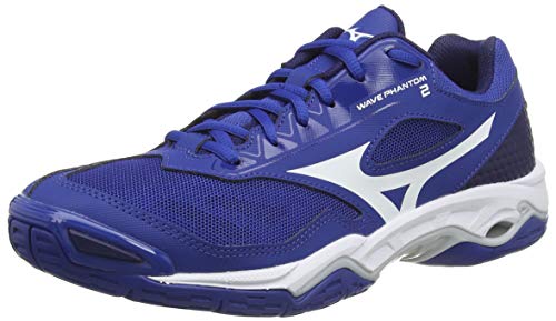 Mizuno Unisex-Erwachsene Wave Phantom 2 Hallenschuhe, Blau