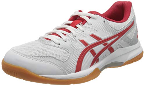 ASICS Damen Gel-Rocket 9 Hallenschuh, Weiß/Classic Red