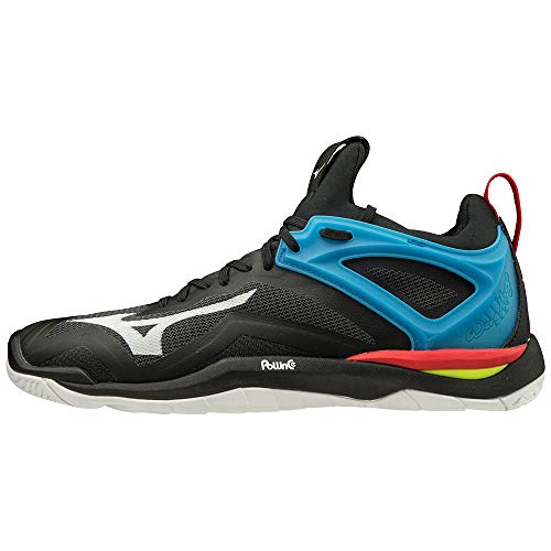 Mizuno Unisex Mirage 3 Handballschuhe, Black/White/Divablue