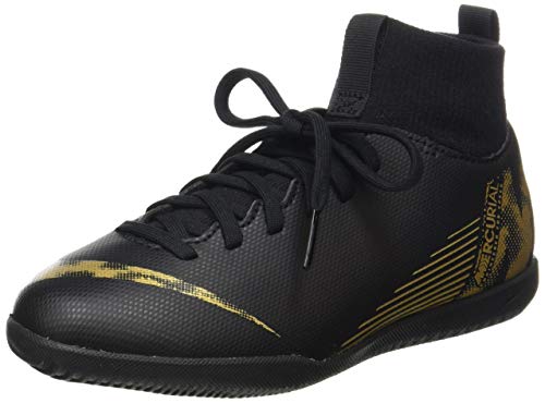 Nike Unisex-Kinder Superflyx 6 Club IC Fußballschuhe, schwarz