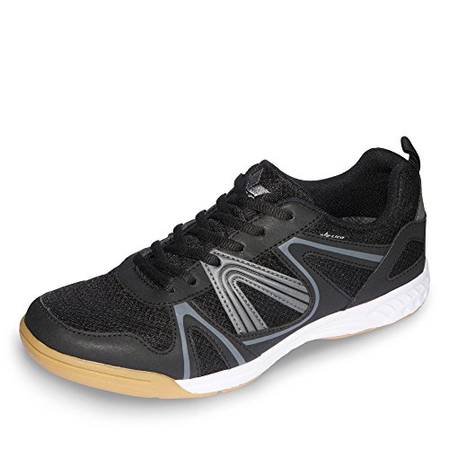 Lico Fit Indoor Hallenturnschuh Herren, Schwarz/ Grau